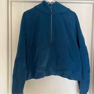 Lululemon Oversized Half Zip Scuba Blue Borealis